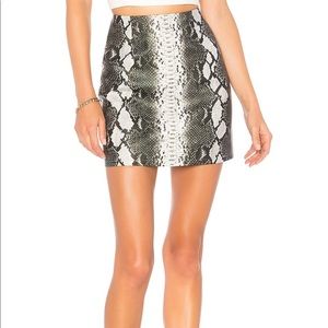 By the Way Cassandra Snake Mini Skirt